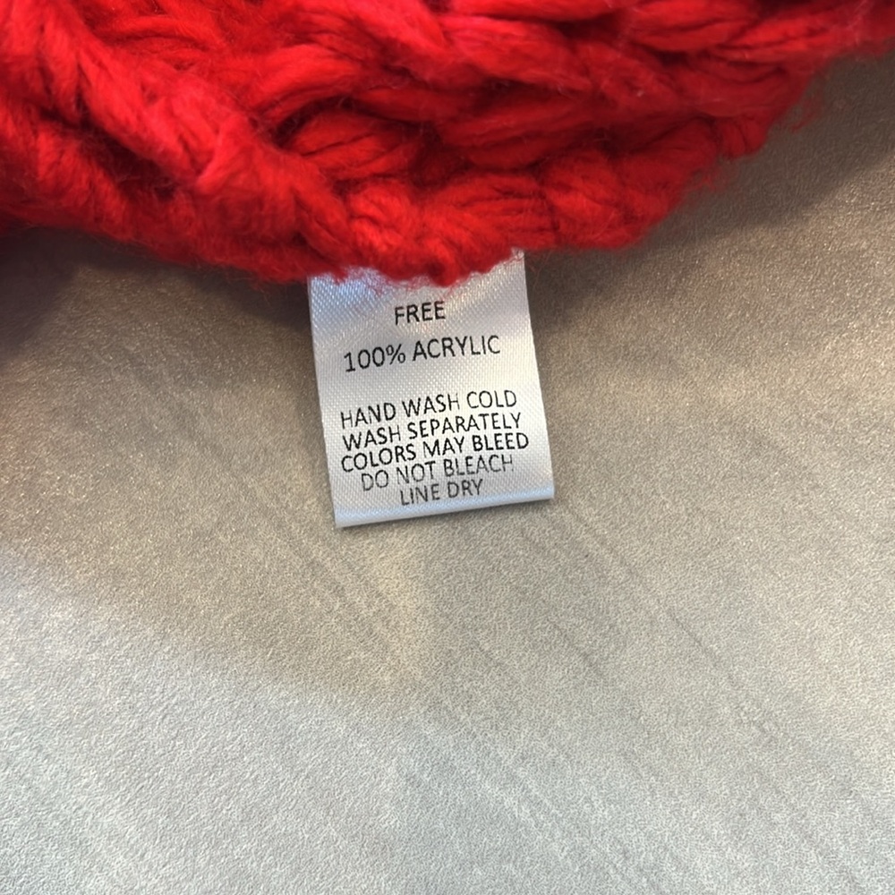 New With Tag Cozy Red Cable Knit Sweater - Picture 9 of 9